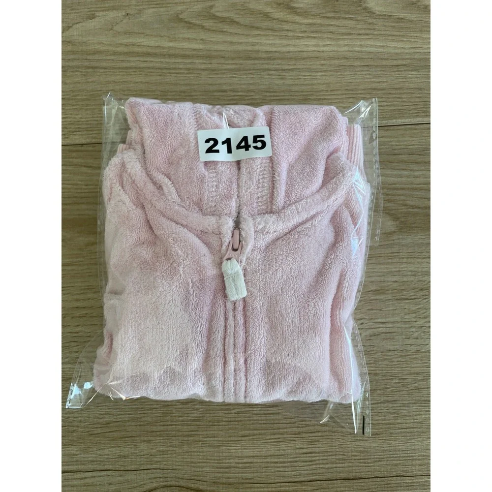 Carters Plush Bear Ear Hoodie Girls‎ 9 Months Light Pink Cozy Fall Minimalist